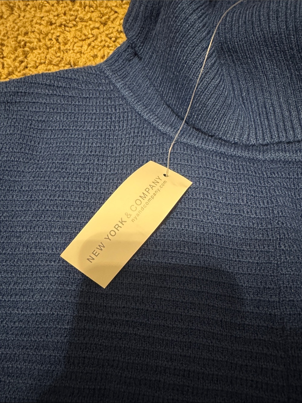 NWT New York & Company Navy Blue Turtleneck Sweater